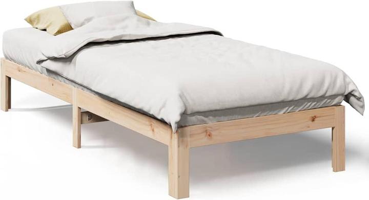 Actual product image vidaXL Solid wood bed (90 x 200 cm)