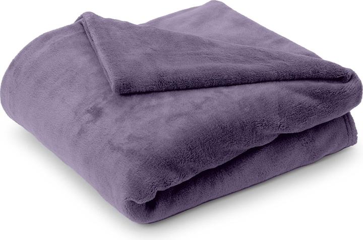 Produktbild Lumaland Kuscheldecke Lila 240 x 220 cm, Material: Fleece (220 x 240 cm)