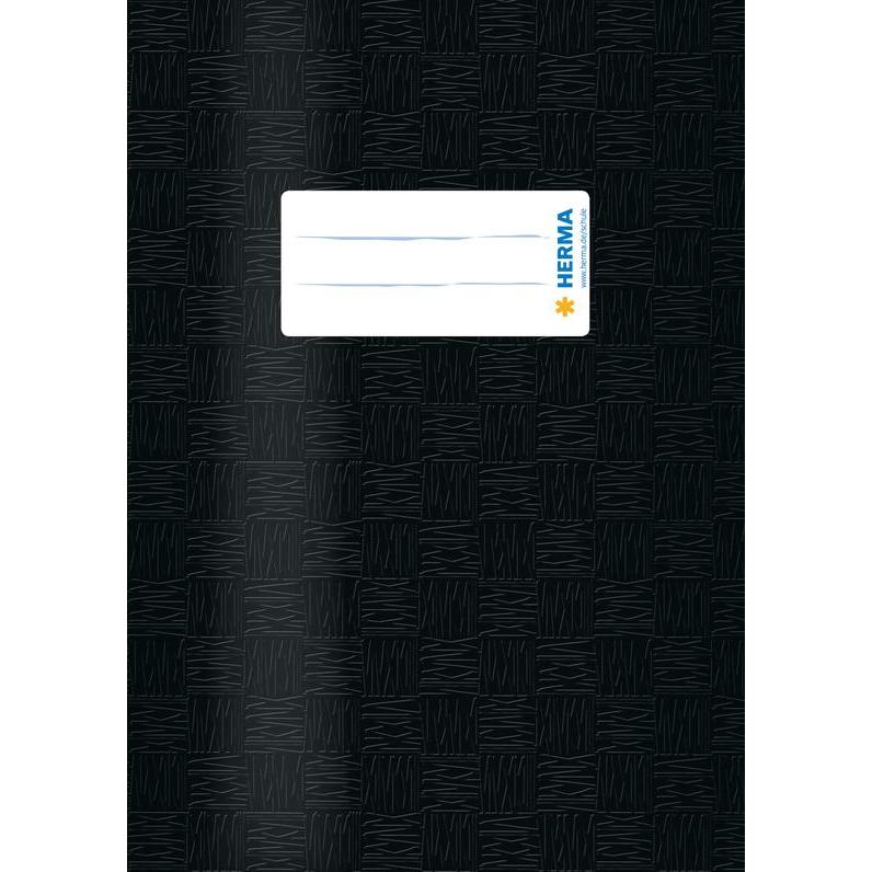 Herma, Heft + Block, Heftschoner, DIN A5, aus PP, schwarz gedeckt (A5)