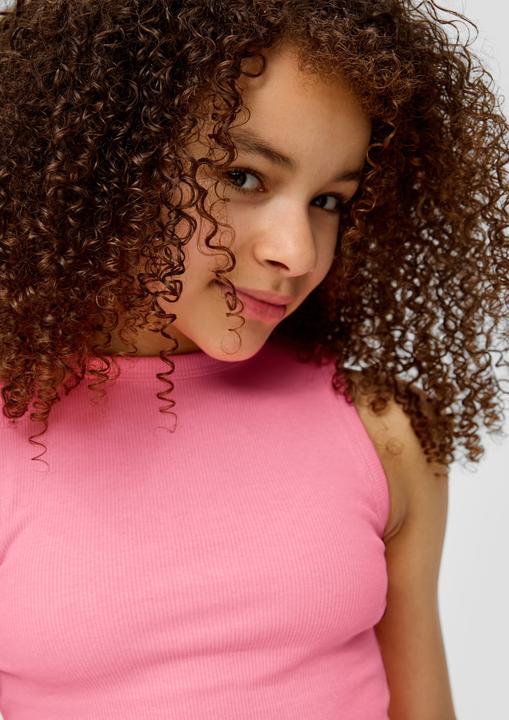 Produktbild S.Oliver T-Shirt Geripptes Tanktop mit Ziernähten (L)