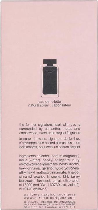 Image du produit Narciso Rodriguez For Her (Eau de toilette, 150 ml)