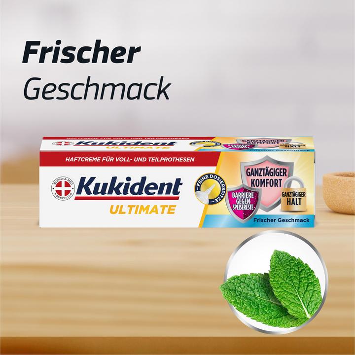 Produktbild Kukident Ultimate Haftcreme Frischer Geschmack 40gr Haftcreme