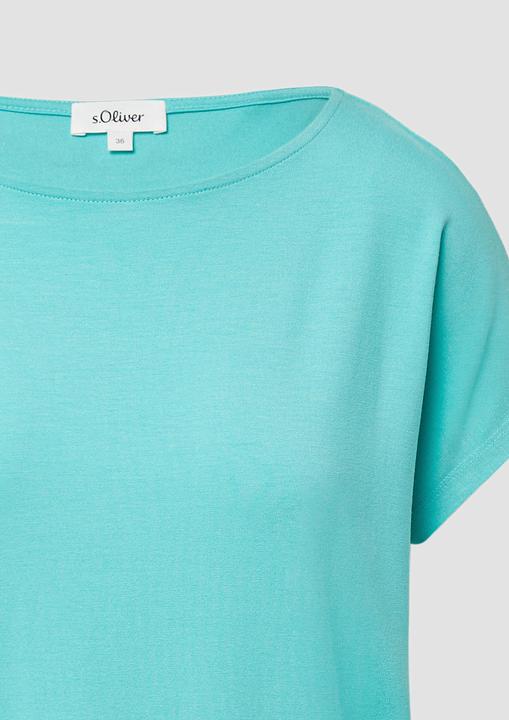 Produktbild S.Oliver T-Shirt Fliessendes Jersey-Shirt mit überschnittenen Schultern (46)