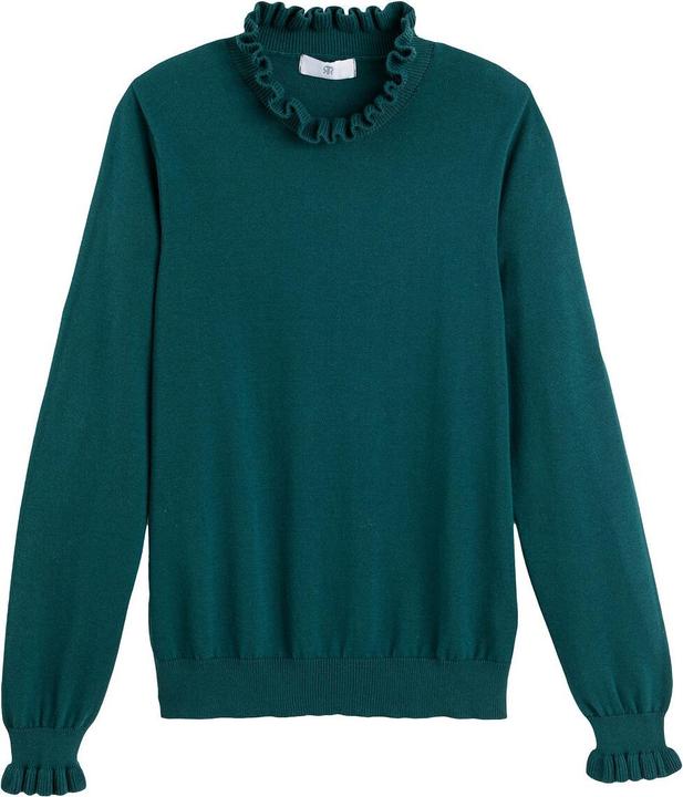 Immagine prodotto La Redoute Collections Maglia con colletto a balze e maniche lunghe (M)