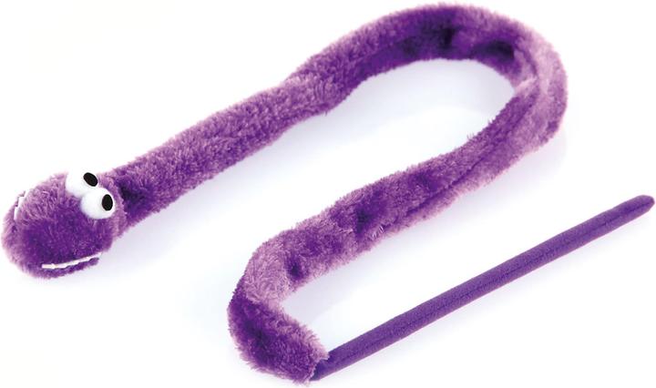 Swisspet Giocattolo per gatti Snakey viola (Gioca alla canna da pesca gatto)