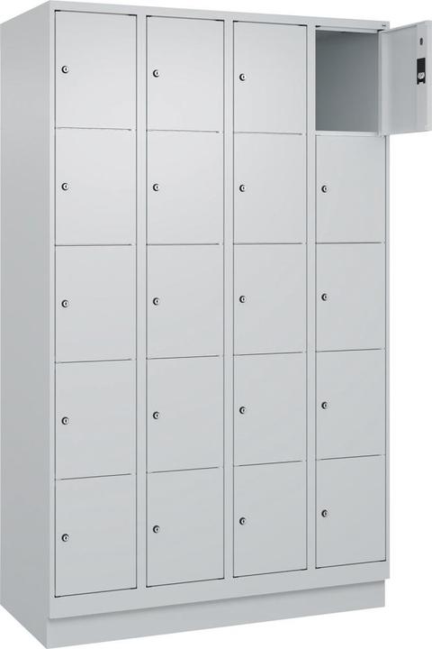 Actual product image C+P Compartment cupboard 4 compartments per 5 compartments h.grey (120 cm, 195 cm)