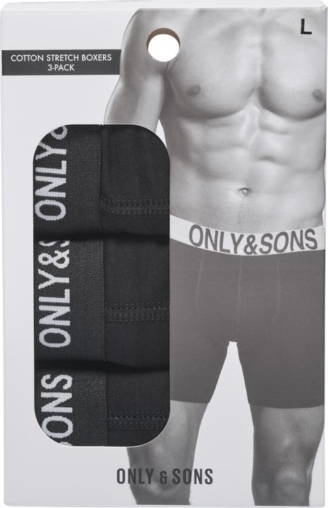 Immagine prodotto Only & Sons Onsbasic Solid Boxer 3pack Noos (XL, confezione da 3)