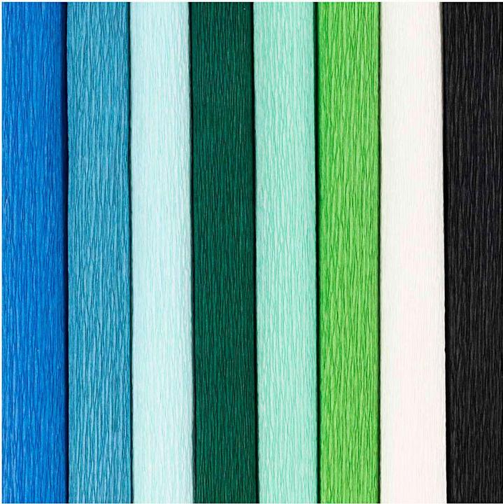 Produktbild Creativ Company Krepppapier 8 Rollen 25 x 60 cm, Papierformat (105 g/m², 1x)