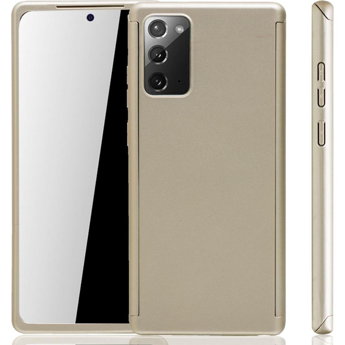 König Design Hülle Handy Schutz für Samsung Galaxy Note 20 Full Case Cover Displayschutz Gold (Samsung Galaxy Note 20), ...