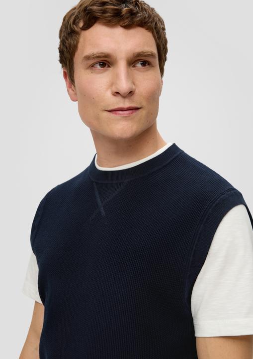 Produktbild s.Oliver Strickpullover Strickpullunder aus reiner Baumwolle (L)