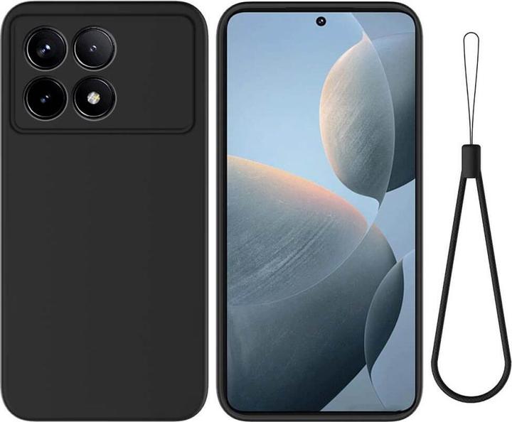 Image du produit Cover-Discount Xiaomi Poco X6 Pro - Housse en caoutchouc silicone noir (Xiaomi Poco X6 Pro)