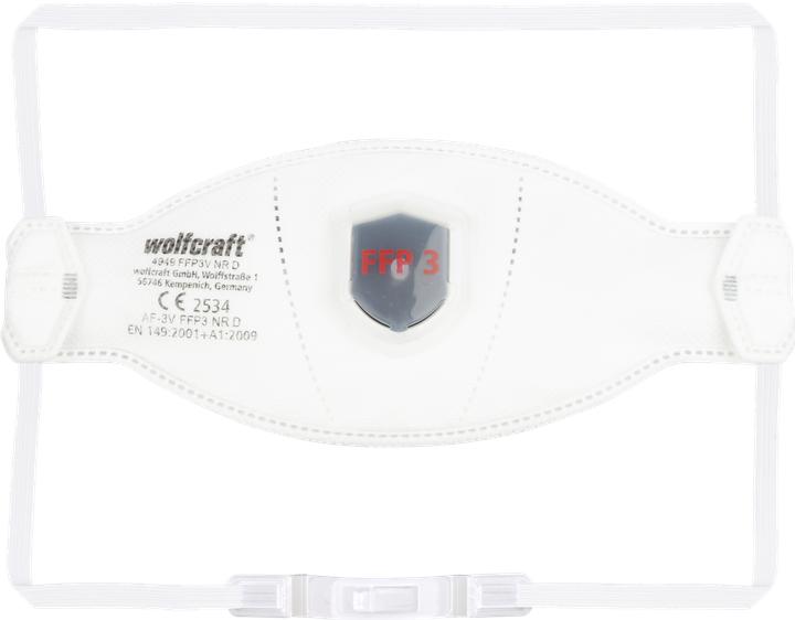 Actual product image wolfcraft 2 fine dust masks FFP3 V (CE) (FFP3, 2x)
