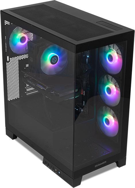Actual product image Nox Hummer Glock Black (ITX, ATX, mATX)