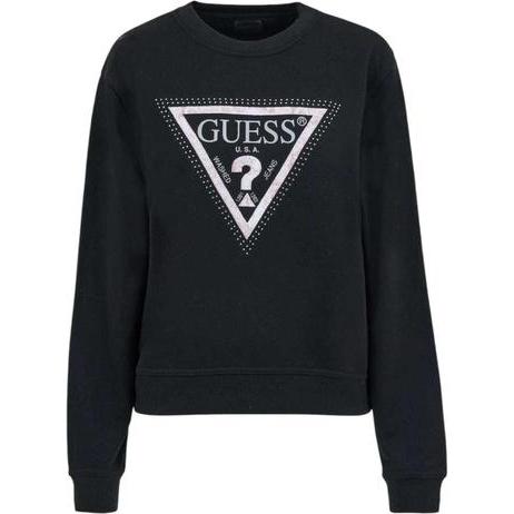 Guess, Damen, Pullover, Python, Schwarz, (S)