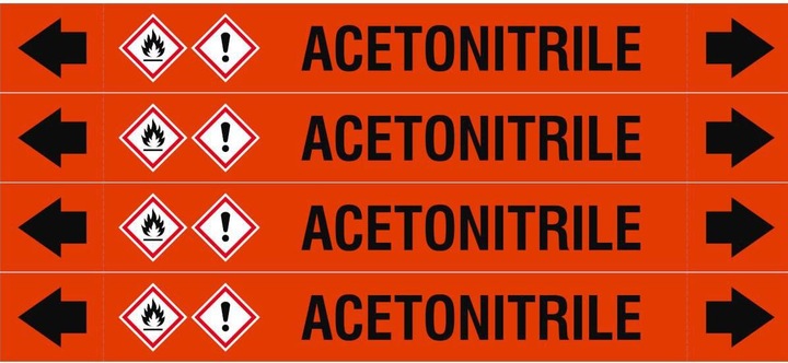 Energy Label Brady ASME - Pipe markers - Acetonitrile