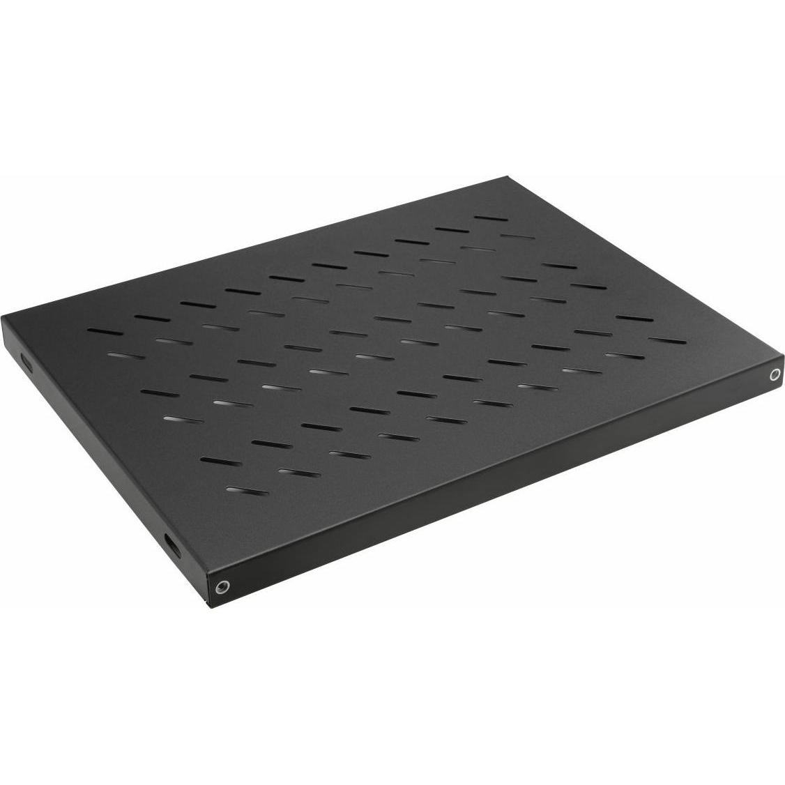 equip Fachboden variabel für Serverschränke, 1U sw, Serverschrank Zubehör, Schwarz