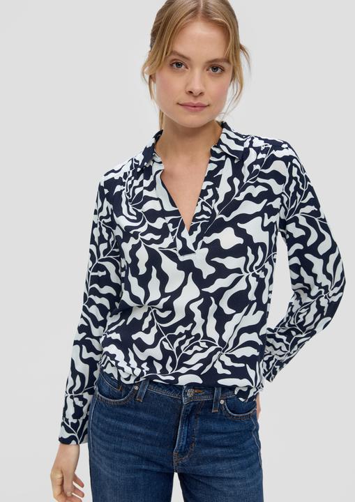 Immagine prodotto s.Oliver Bluse Viskosebluse mit V-Ausschnitt (38)