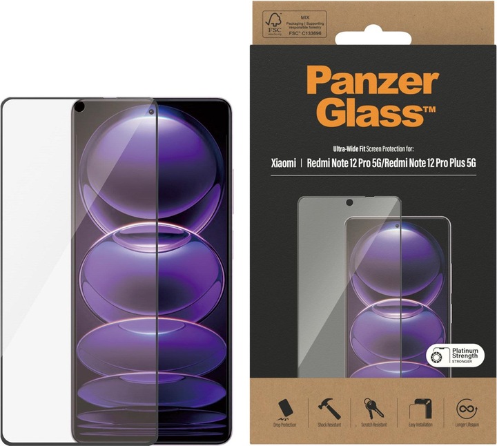 Produktbild PanzerGlass Screen Protector (1 Stück, Xiaomi Redmi Note 12 Pro 5G)