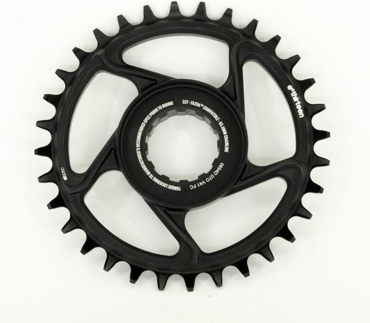 e*13 e*spec Direct Mount chainring, 34 t, Fazua, 53mm chainline, black (34)
