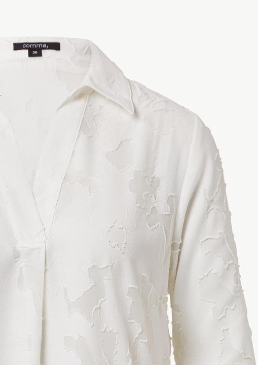 Produktbild Comma Bluse Semitransparente Jacquard-Bluse im Relaxed Fit (48)