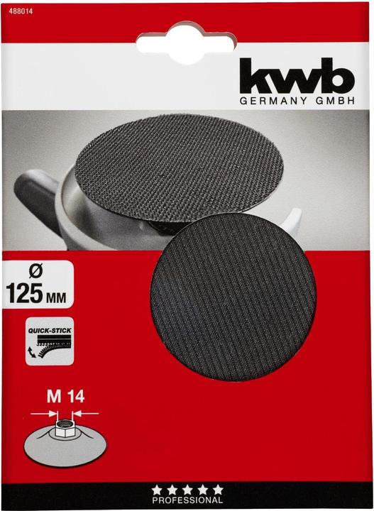 Produktbild kwb Quickstick Haftteller125M14Sb