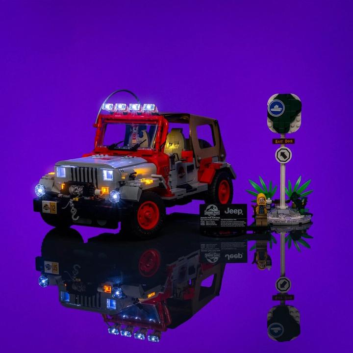 Produktbild Light my bricks LMB 2.0 LED Licht Set für LEGO® 77984 Jurassic Park - Jeep Wrangler