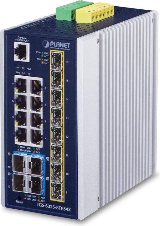Produktbild Planet IP30 Industrial L3 8-Port (8 Ports)