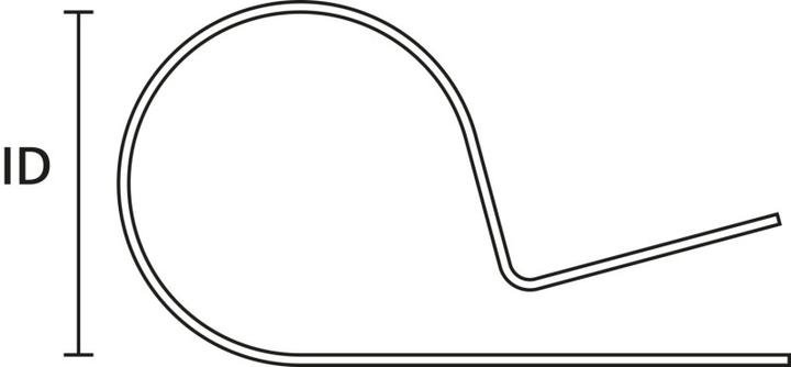 Actual product image HellermannTyton Fastening clip