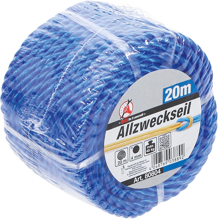 Immagine prodotto BGS Corda in plastica / Corda multiuso 4 mm x 20 m blu