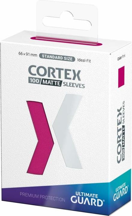 Produktbild Ultimate Guard 100 pochettes Cortex Sleeves taille standard Matte Pink