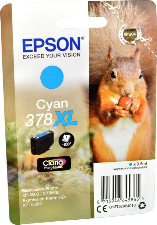 Actual product image Epson 378XL Claria Photo HD (C)
