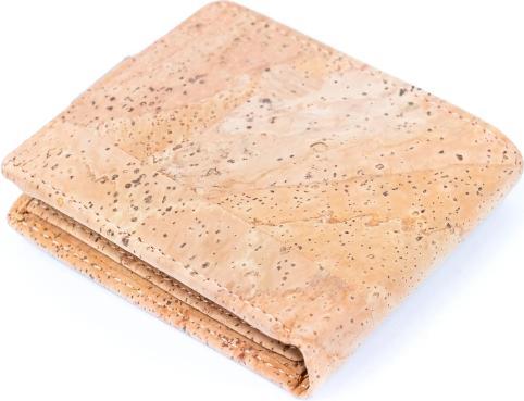 Actual product image MB Cork Faltbrieftasche / Portemonnaie aus natürlichem Kork mit Druckknopf