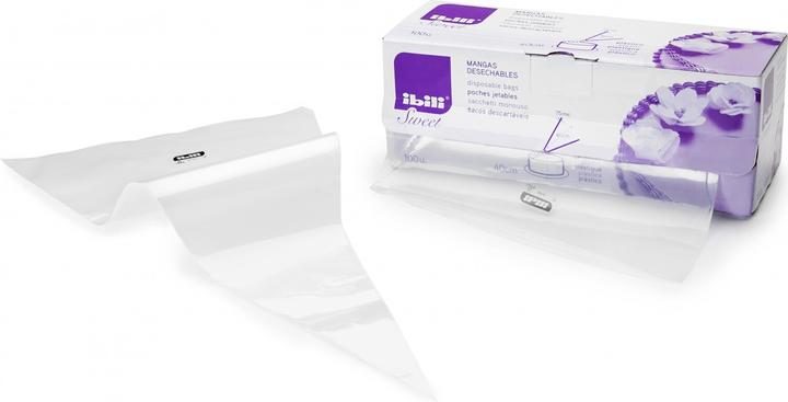 Ibili Spritzbeutel pack 100. Stück 55 cm Für den einmaligen Einsatz geeignet (Kit de poches à douille)