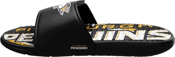Actual product image Foco Pittsburgh Penguins Bathroom Slippers NHL GEL Sport Slides - 48/4 (48, 49)