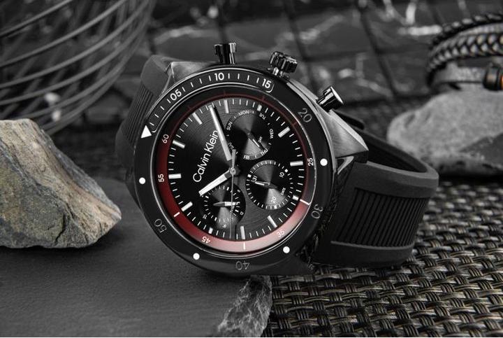 Image du produit Calvin Klein CK Flex Herrenuhr 25200467 + BOX (Chronographe, 45 mm)