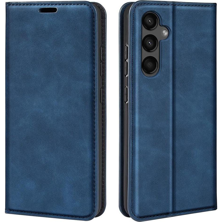 Cover-Discount Galaxy A15 - Stand Flip Case Hülle blau (Samsung Galaxy A15), Smartphone Hülle, Blau