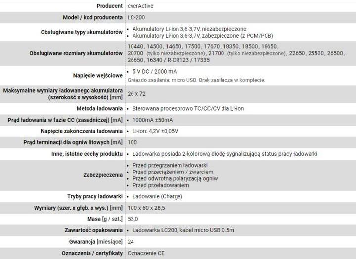 Actual product image Everactive Batterieladegerät für Li-Ionen-Akkus LC-200 (1 pcs., AA, AAA, AAAA, C, Chargers without battery)