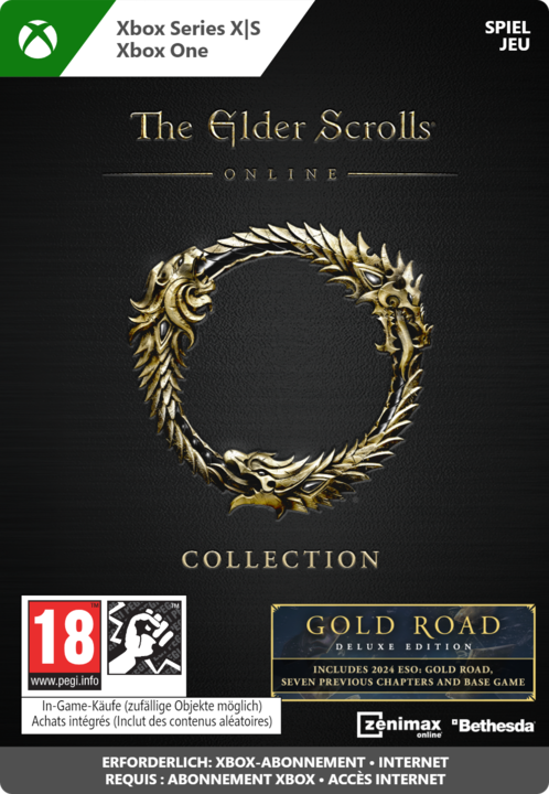 Produktbild Microsoft Xbox The Elder Scrolls Online Deluxe Collection: Gold Road Download Code (Xbox Series X, Xbox One X, Xbox One S, Xbox Series S)