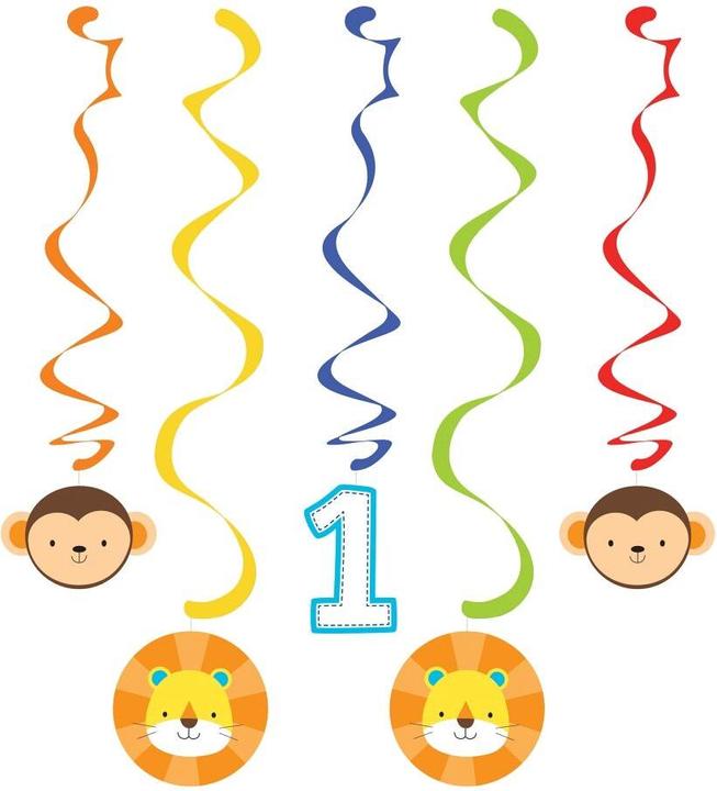 Actual product image Creative Party Decoration 1st Birthday Boy Safari (5 pcs.)