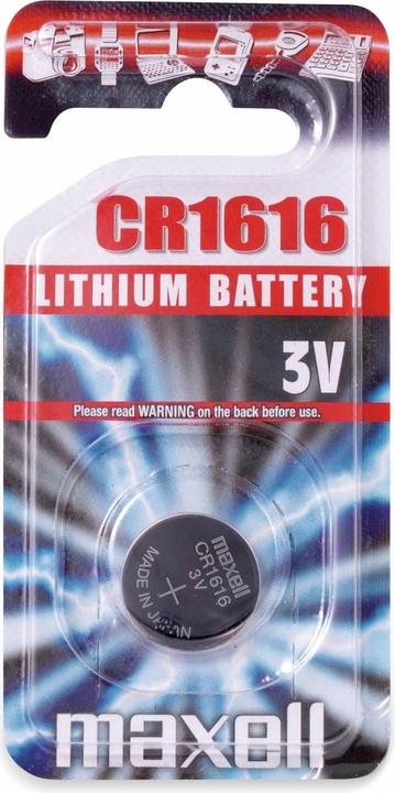 Maxell Knopfzelle CR1616 1 Stück (1 Stk., CR1616, 55 mAh)