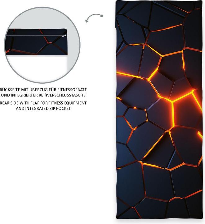 Image du produit Herding Drap de fitness 3D Lava avec Flap (50 x 110 cm)