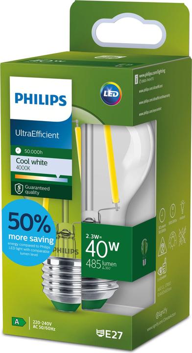 Produktbild Philips LED Classic (E27, 2.30 W, 485 lm, 1 x, A)