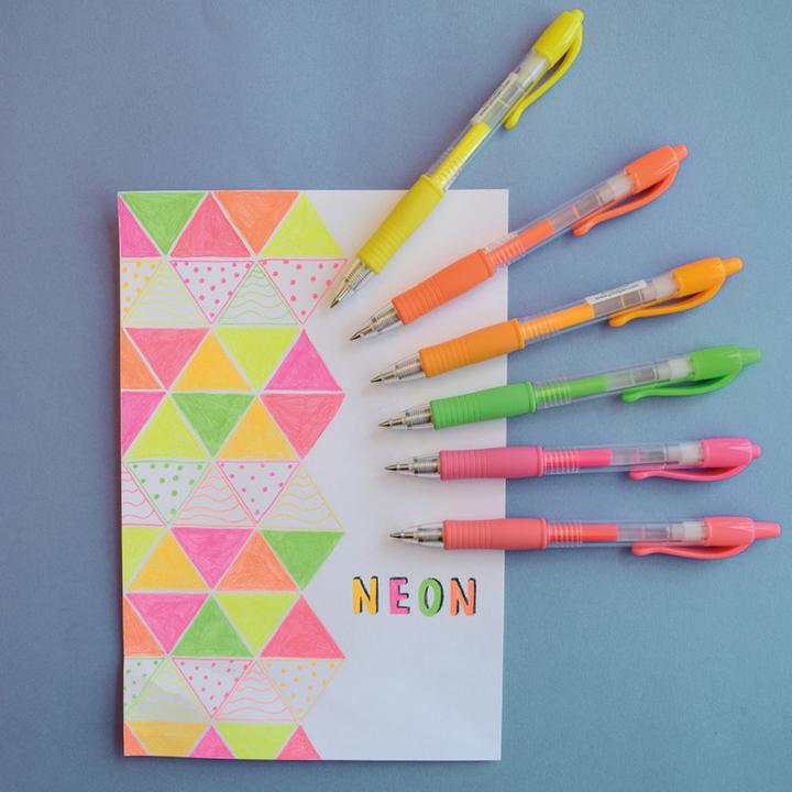 Actual product image Pilot G-2- NEON - Gel roller (Green)