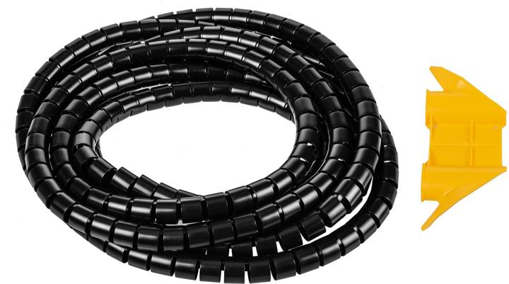Actual product image Plica Spiro Hose 5 m x 25 mm Black (Cable spiral hose, 500 cm)
