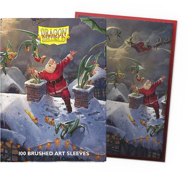 Produktbild Arcane Tinman Dragon Shield Brushed Art Sleeves - Christmas 2023 - Standard Size (100)