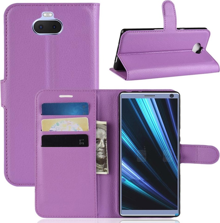 Produktbild Cover-Discount Leder Etui Hülle mit Kartenfächern (Sony Xperia 10 Plus)