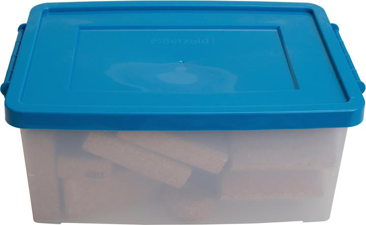 Actual product image Betzold Aufbewahrungsbox, 16 x 39,5 x 27,5 cm, weiss-transparent, bunt (39.50 cm, 11.60 l, 5x)