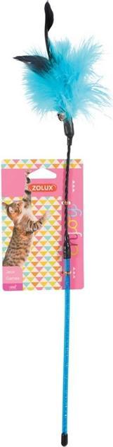 Productafbeelding Zolux Kattenspeeltje Veer Hengel Als (Speelgoed met kattenkruid)