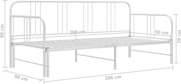 Image du produit vidaXL Schlafsofa-Gestell (90 x 200 cm)