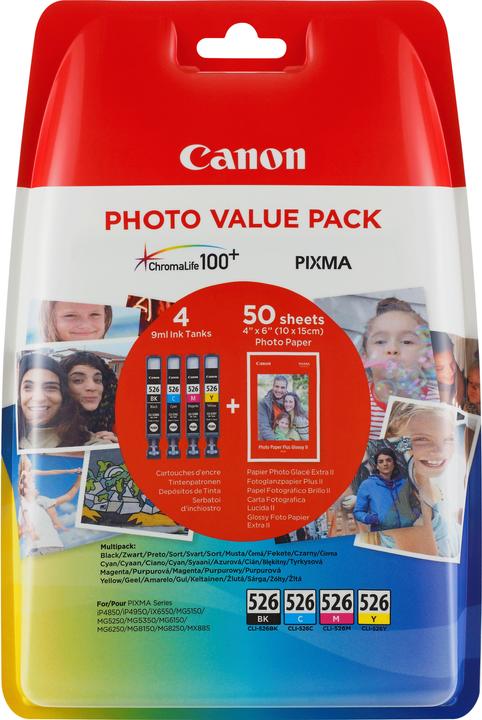 Produktbild Canon CLI-526 Multipack (M, C, Y, BK)